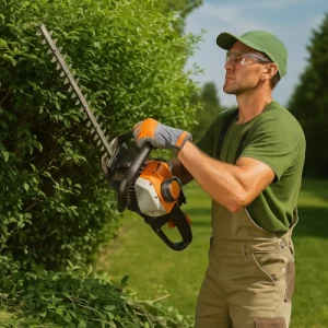 גיזום עיצים ושיחים בגבוה